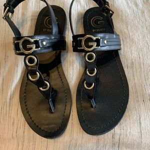 G by Guess T strap sandal.